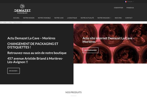 demazet.com site used Enter