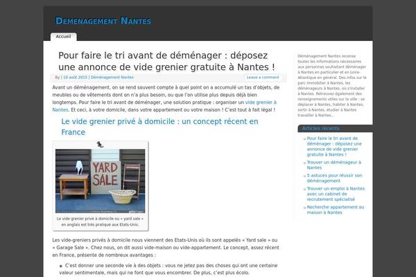 Mantra theme site design template sample