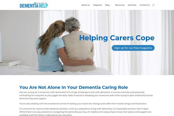 dementiahelpuk.com site used Dementiahelp