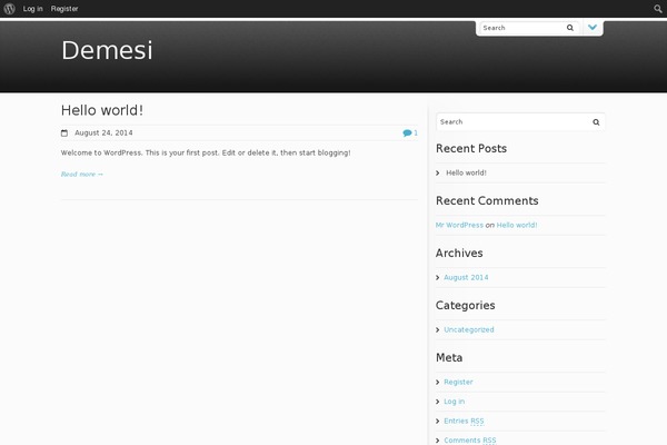 Dynamix theme site design template sample