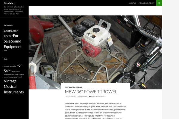 Twenty Fourteen theme site design template sample