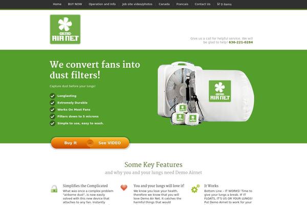 JustLanded theme site design template sample