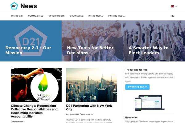 democracy21.com site used Quint_theme