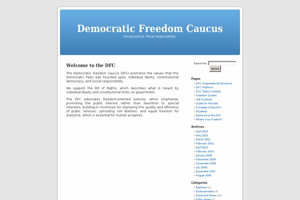 Default theme site design template sample