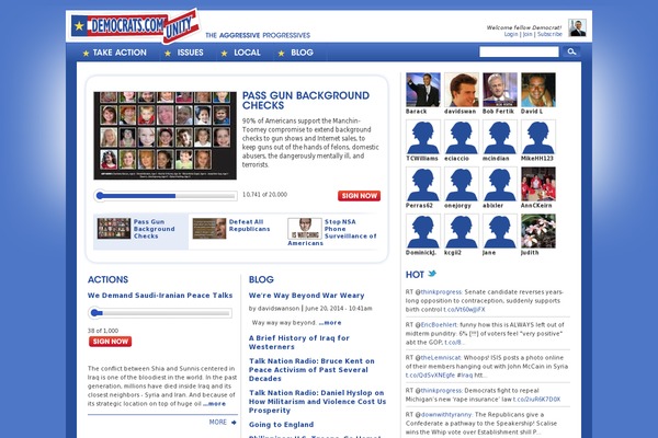 democrats.com site used Democratsdotcom