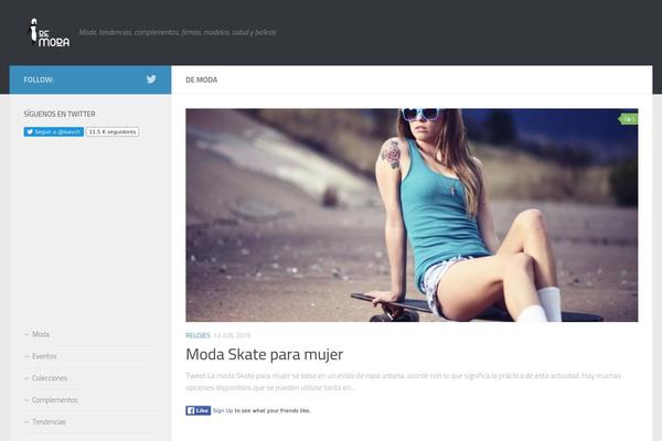 demoda.com.es site used Hueman