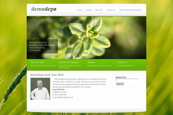 Ecobiz theme site design template sample