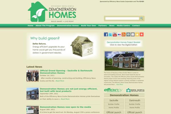 Green theme site design template sample