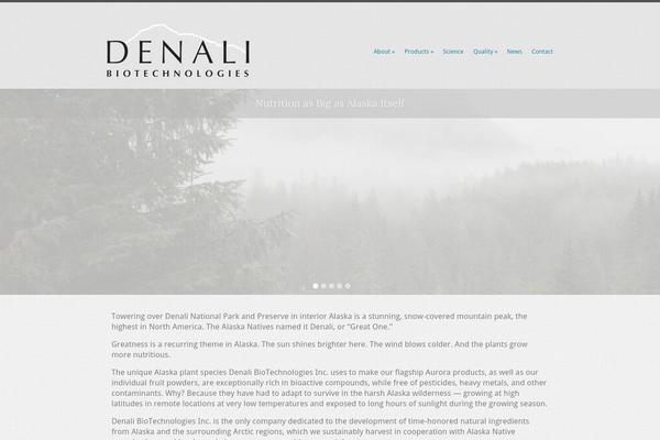 Denali theme site design template sample