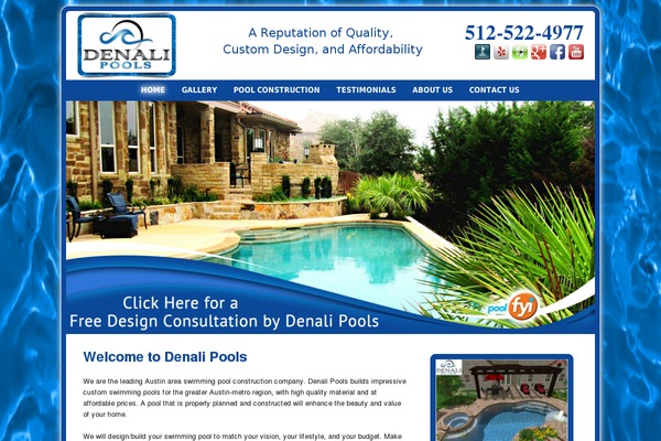 Denali theme site design template sample