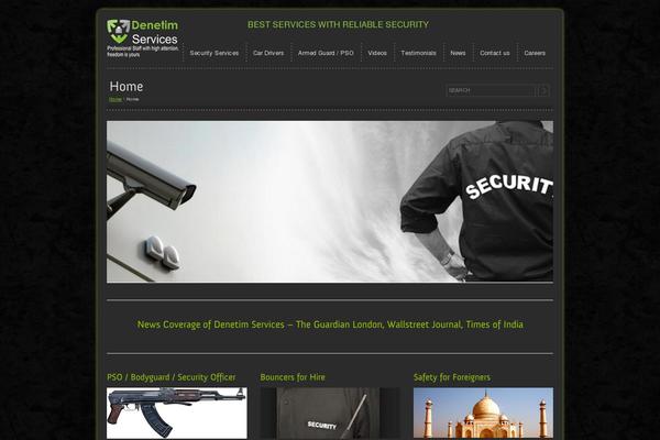 Security theme site design template sample
