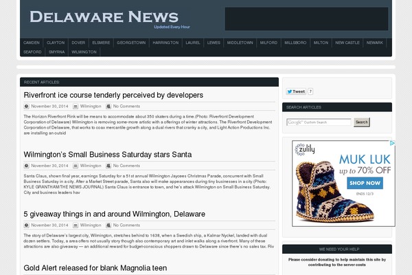 Massive News theme site design template sample
