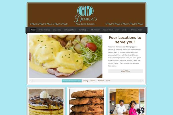 Restaurant theme site design template sample