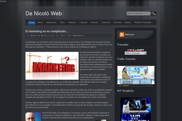 denicoloweb.com site used Alizee.notworking