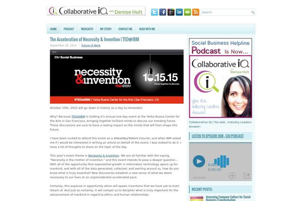deniseholt.com site used Socialmedia