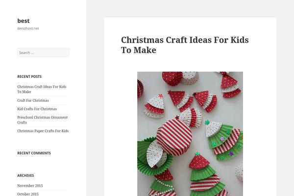 Twenty Fifteen theme site design template sample