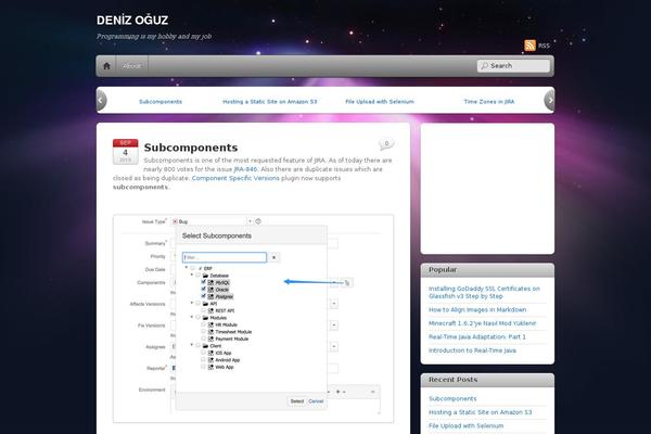 Site using Google Analytics Popular Posts plugin