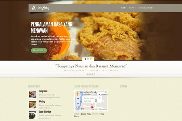 MyCuisine theme site design template sample
