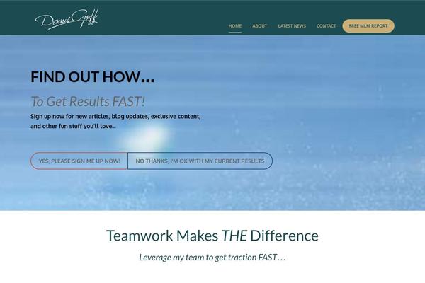 Rise theme site design template sample