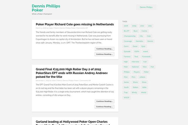 Simple Mag theme site design template sample