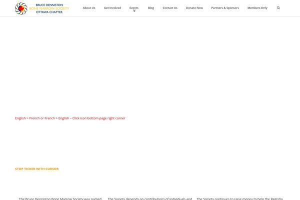 Site using Ditty News Ticker plugin
