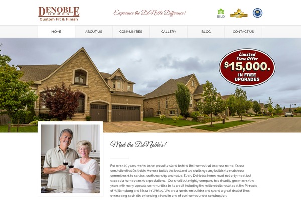 Thunder theme site design template sample
