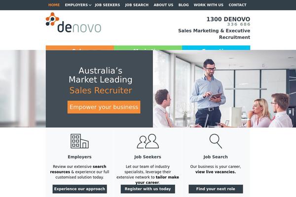 Denovo theme websites examples