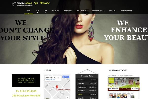 HairPress theme site design template sample