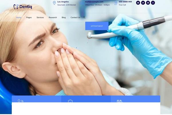 Site using Dentiq-addons plugin