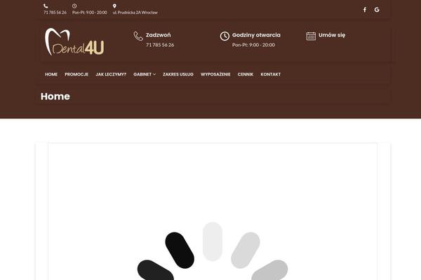 Dental-care theme site design template sample
