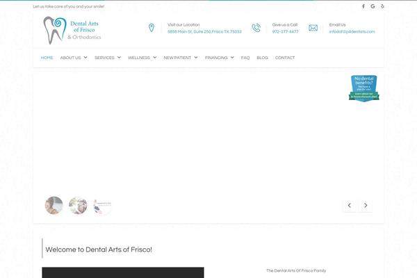 Dentalpress theme site design template sample