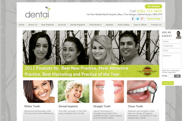 dentalatmediacityuk.co.uk site used Dandelion_v2.4