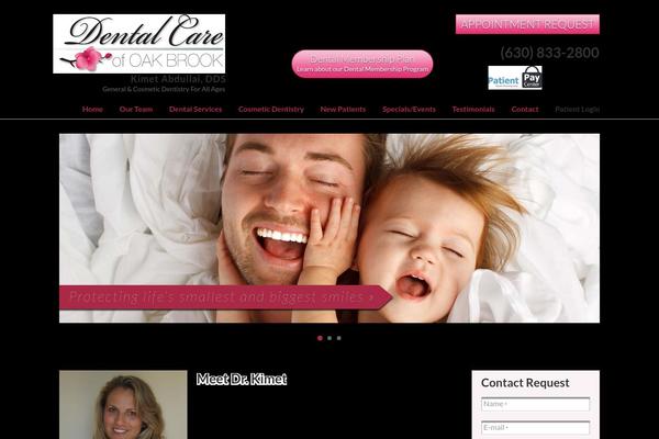 Dental-care theme site design template sample