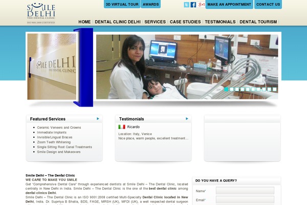 Site using WP Testimonials with rotator widget plugin