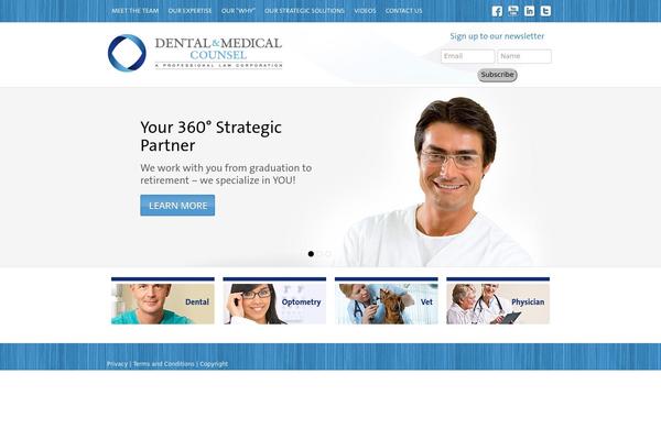 Dental theme site design template sample