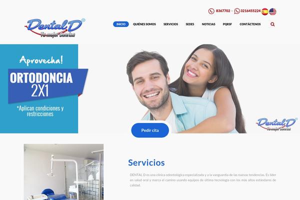 Dentalux theme site design template sample