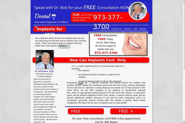 Dental theme site design template sample