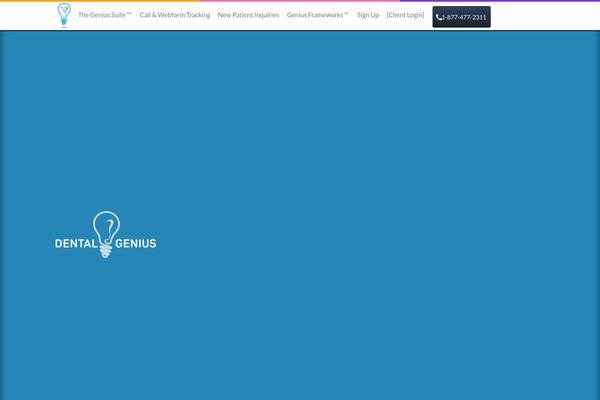 Dental theme site design template sample