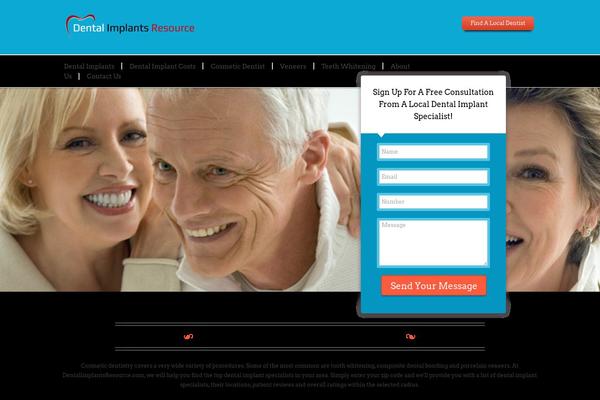 dentalimplantsresource.com site used Blackriderstheme