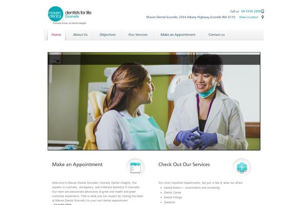 Site using Image slider with description plugin
