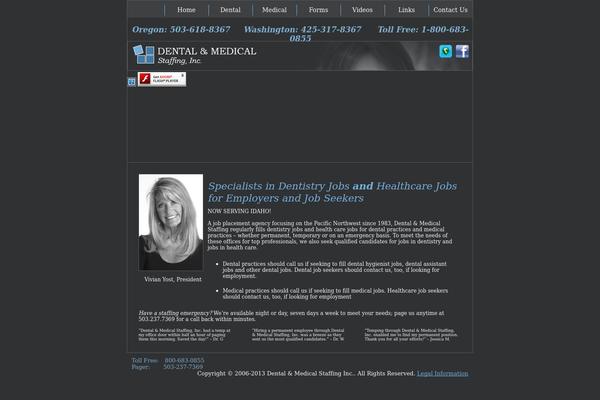 dentalmedicalstaffinginc.com site used Staffing