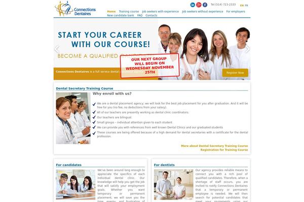 Dental theme site design template sample