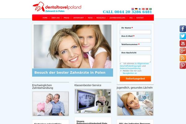 Dental theme site design template sample