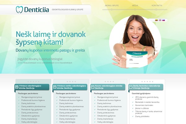 denticija.lt site used Denticija