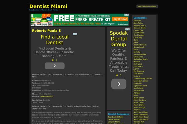 blackneon theme site design template sample