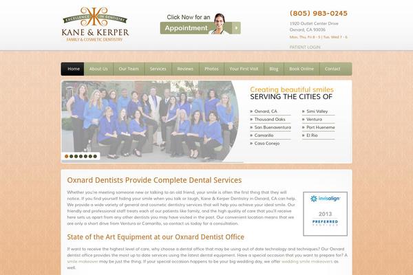 dentist93036.com site used Wp-bootstrap-starter-child