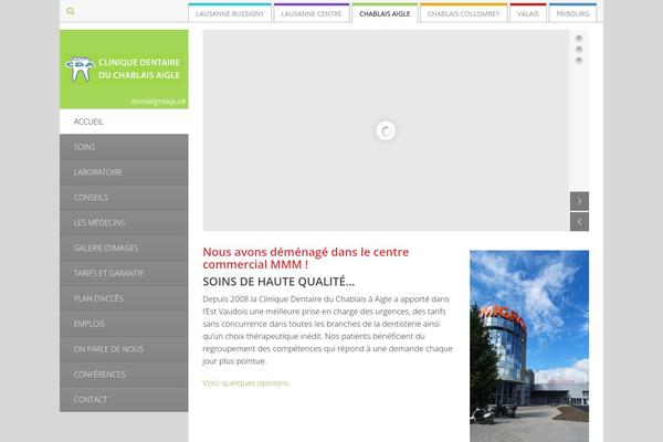 Vertikal theme site design template sample
