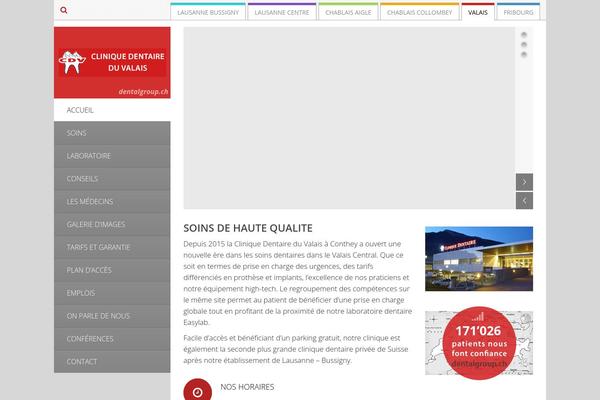 Vertikal theme site design template sample