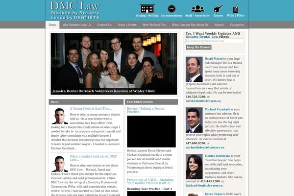 Dmc theme site design template sample