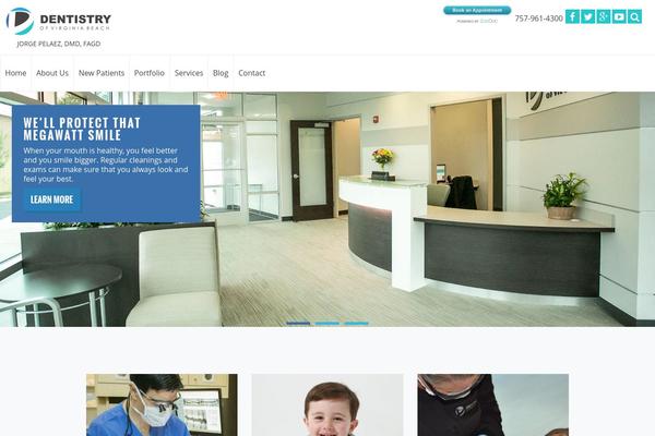 Dentistry theme site design template sample